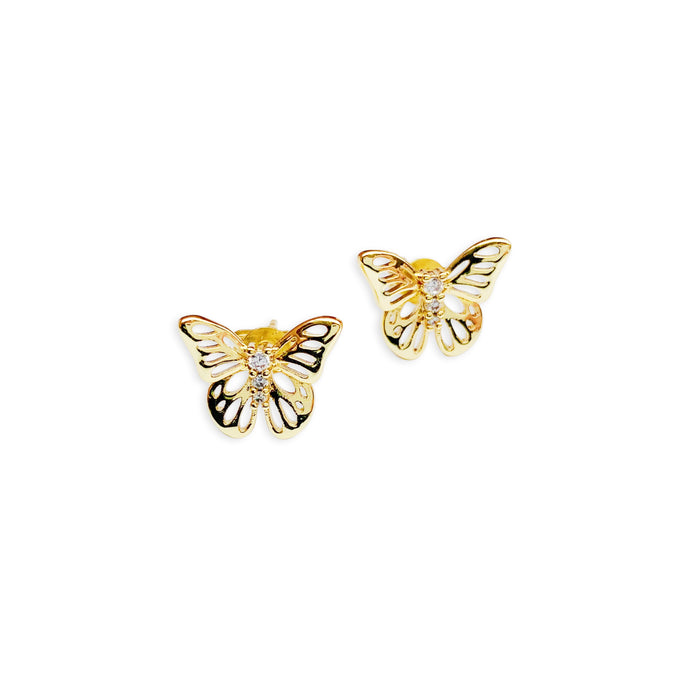Fly Away Butterfly Stud Earrings