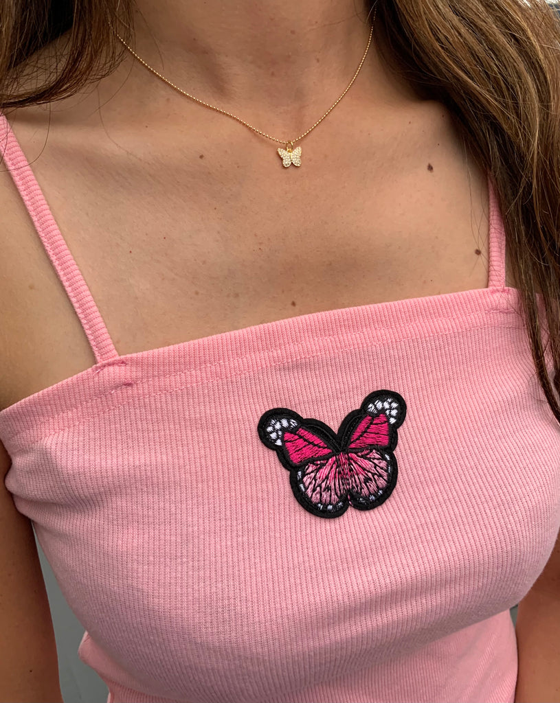 Pavé 90's Butterfly Necklace