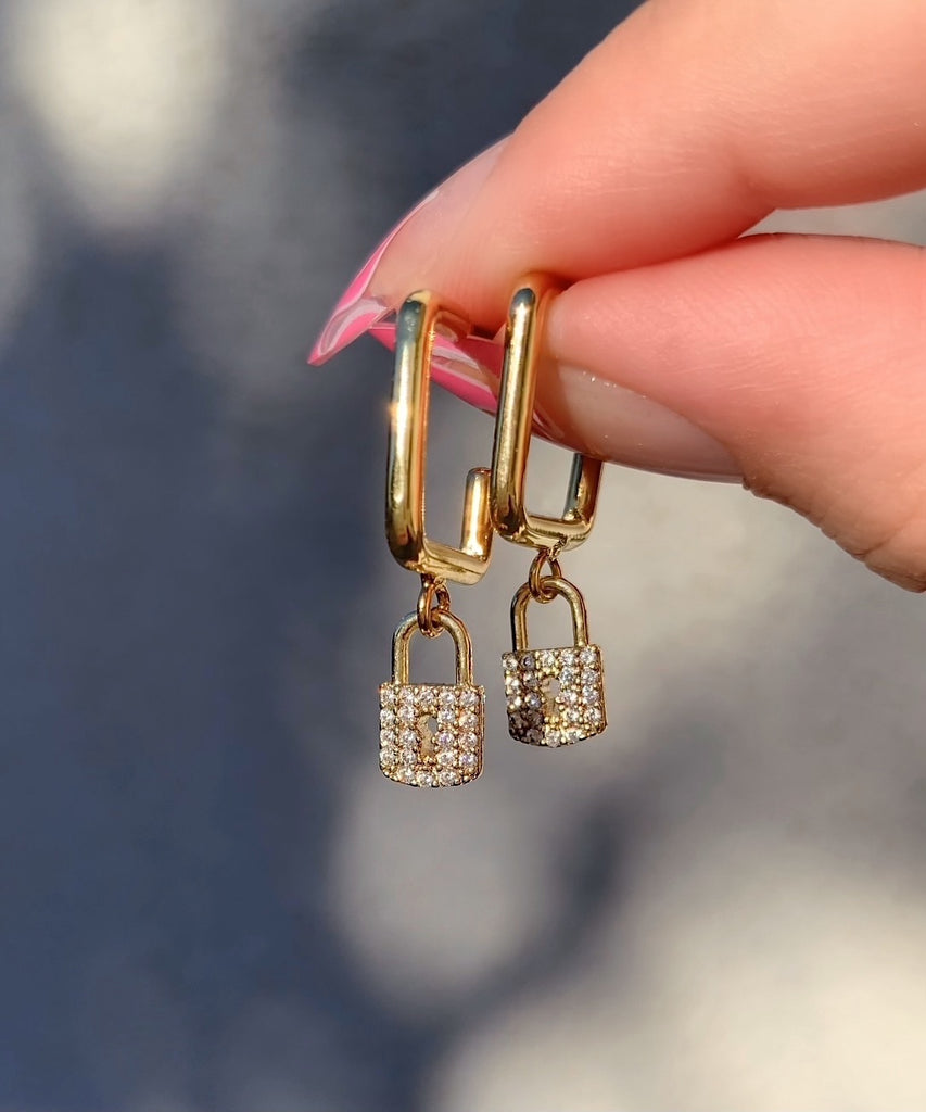 Gold Pavé Lexi Earrings