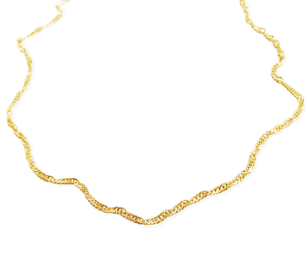 Simple Twist Chain - Gold