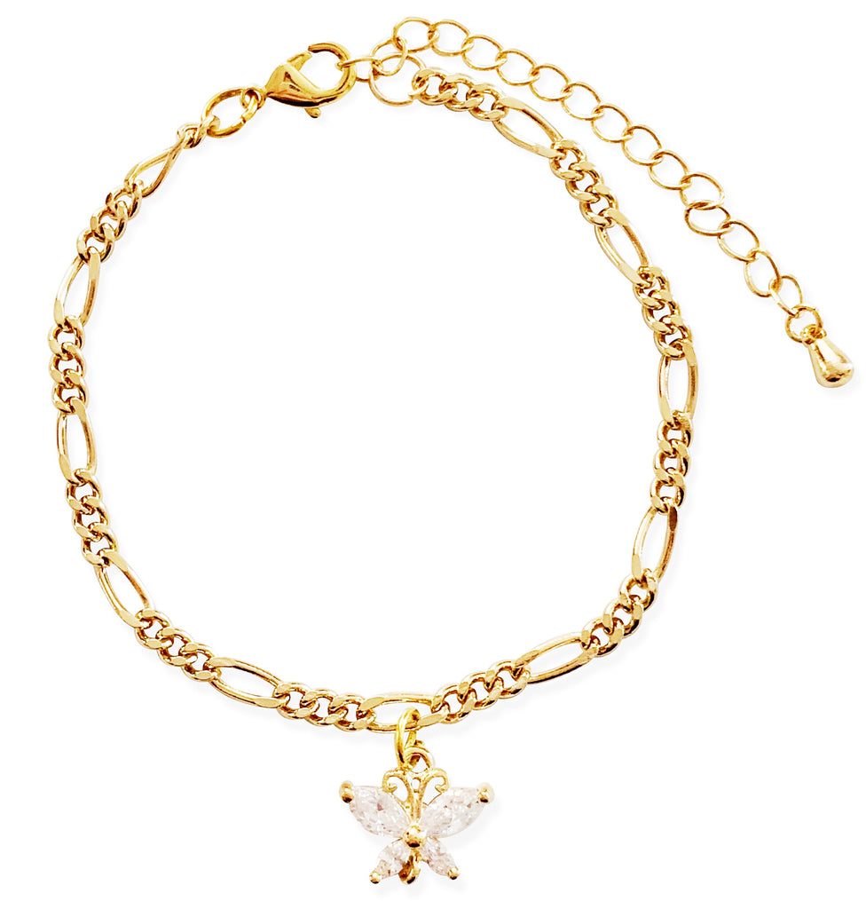 Diamond Butterfly Bracelet