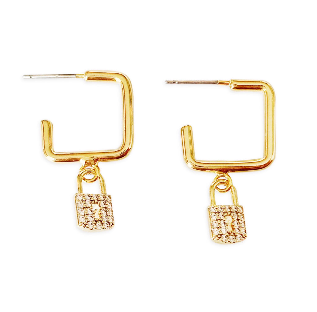 Gold Pavé Lexi Earrings